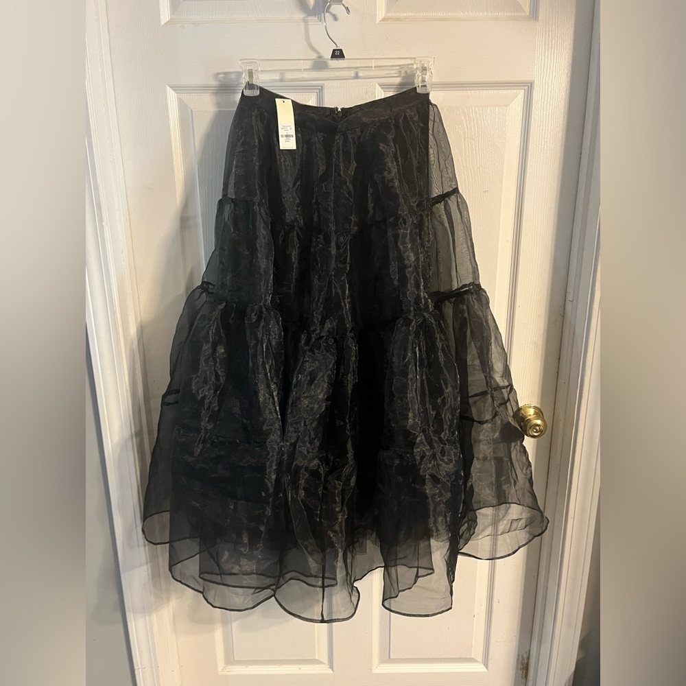 Francesca's NWT Nanceen Black Maxi Skirt - Black